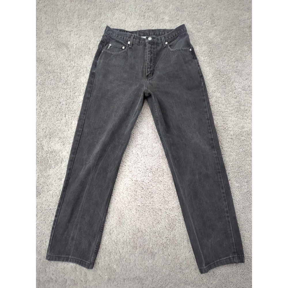 Vintage Guess Jeans‎ Mens 33x30 Black Straight Leg Classic Made in USA